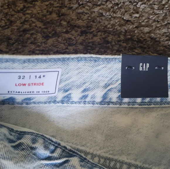 NWT Gap wide leg jeans, size 32, light wash - Picture 7 of 9
